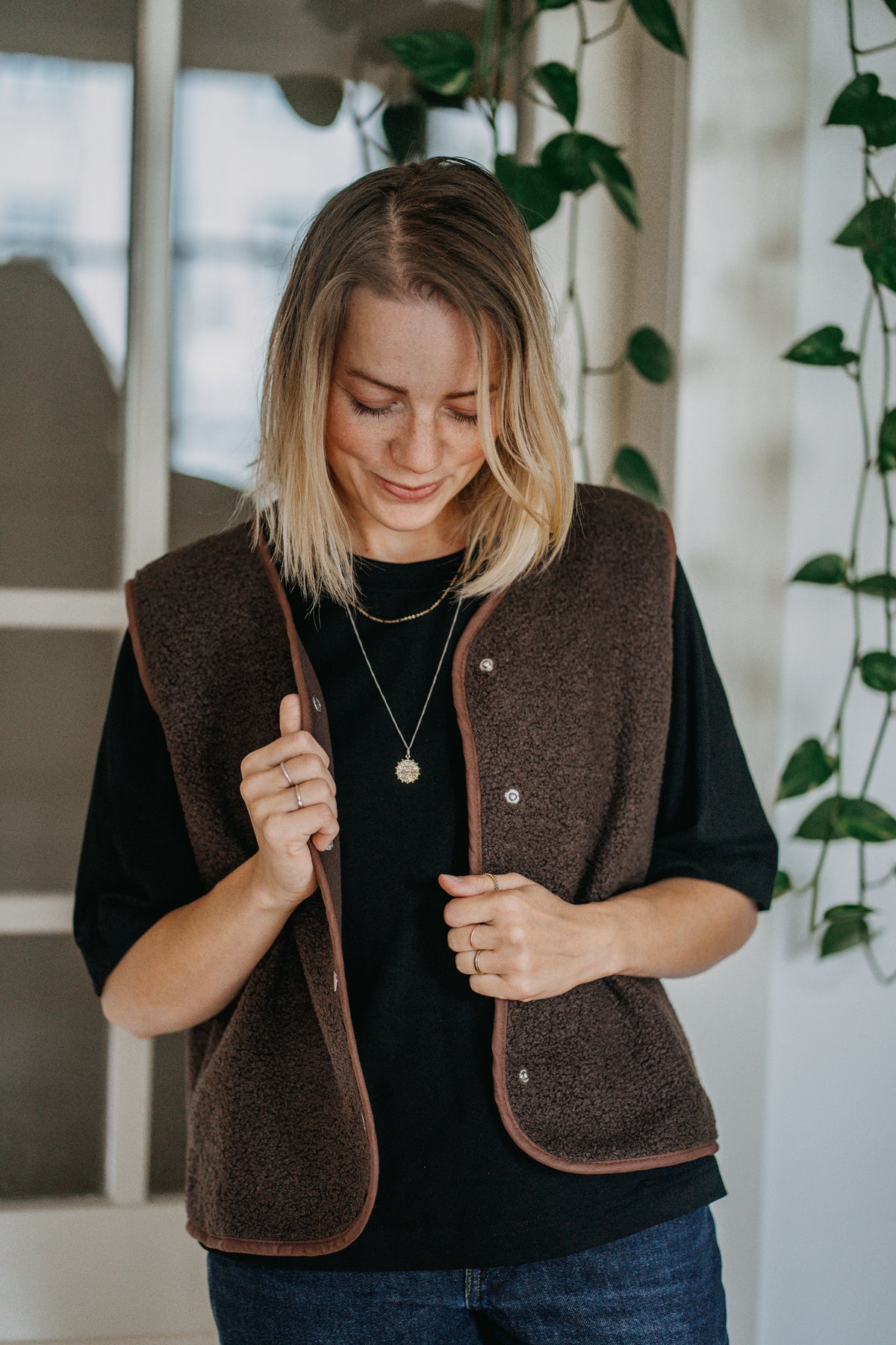 Morning Vest - Chocolate Brown