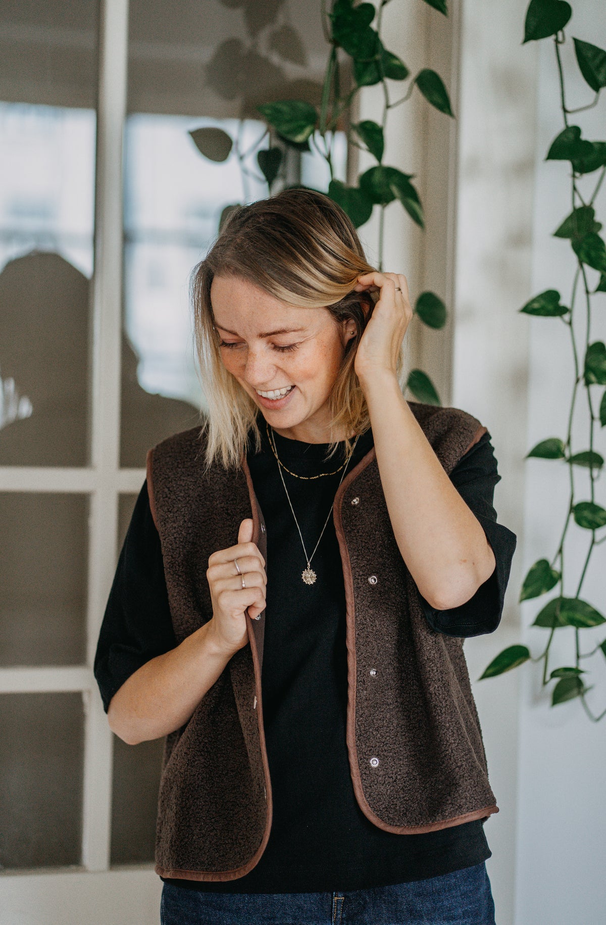 Morning Vest - Chocolate Brown