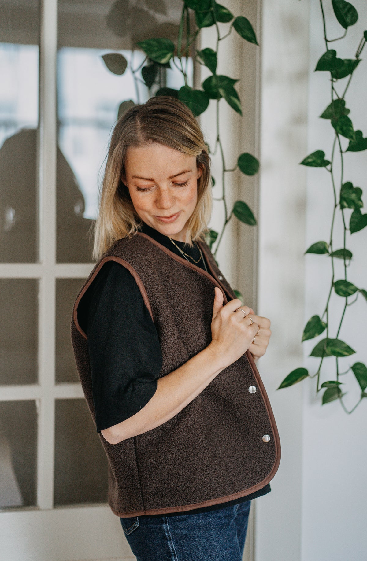 Morning Vest - Chocolate Brown