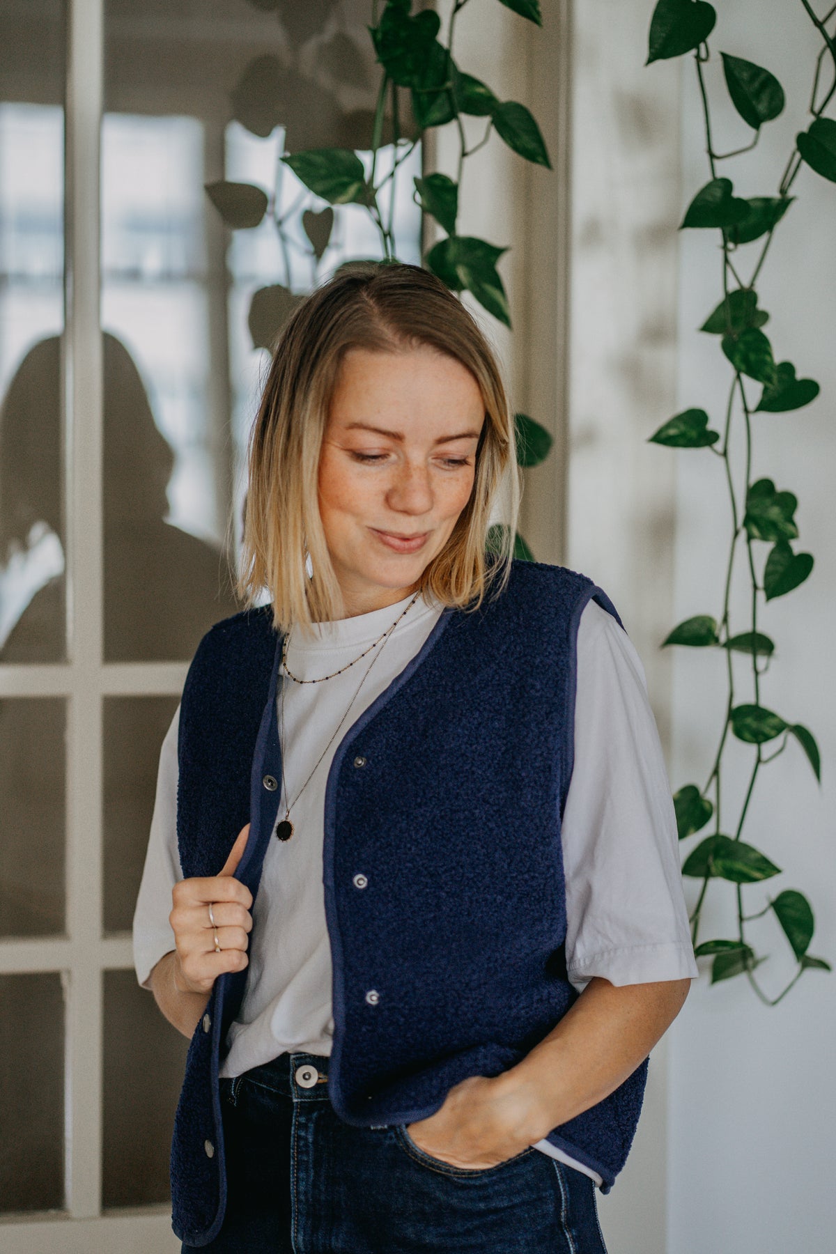 Morning Vest - Midnight Blue