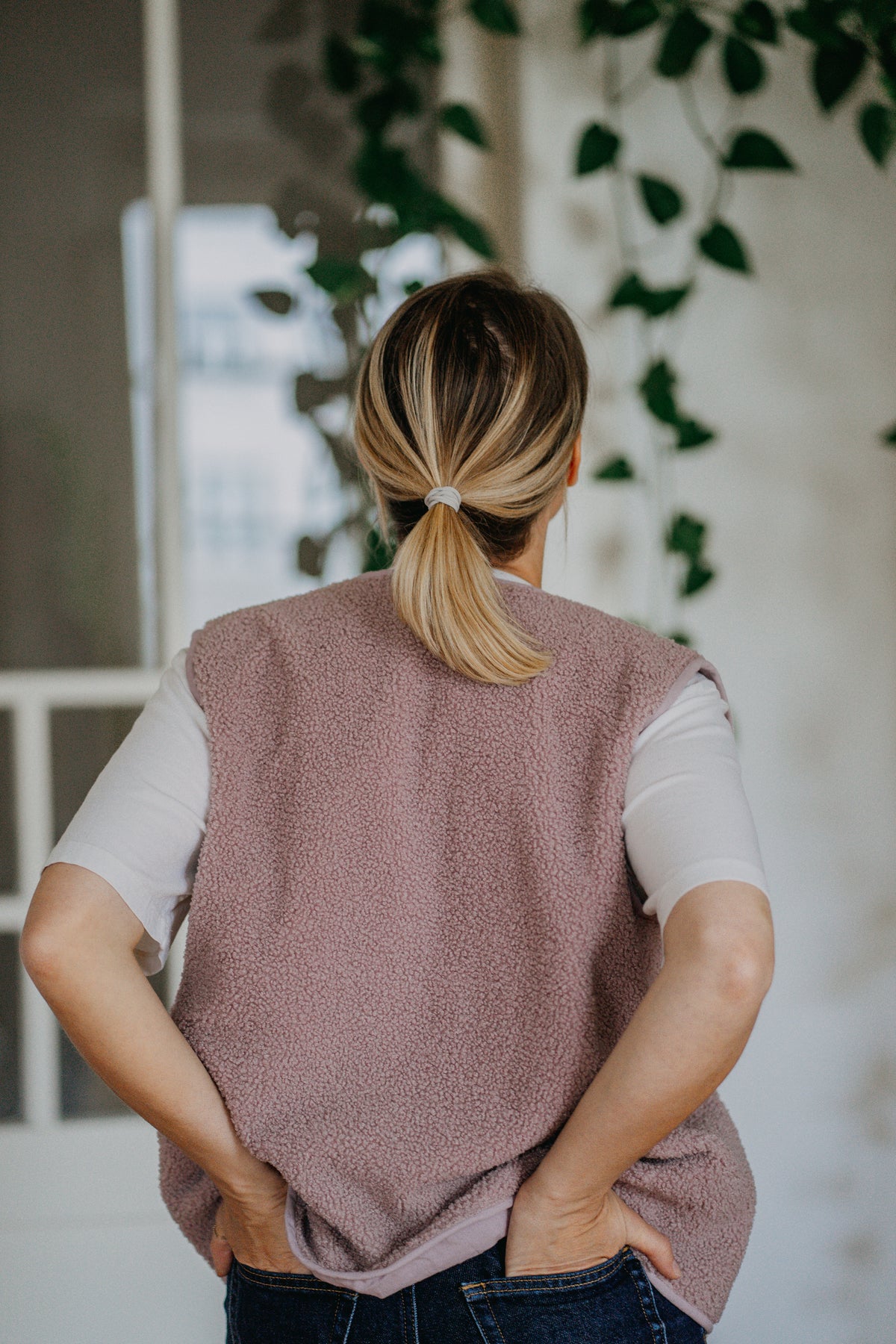 Morning Vest - Dusty Rose