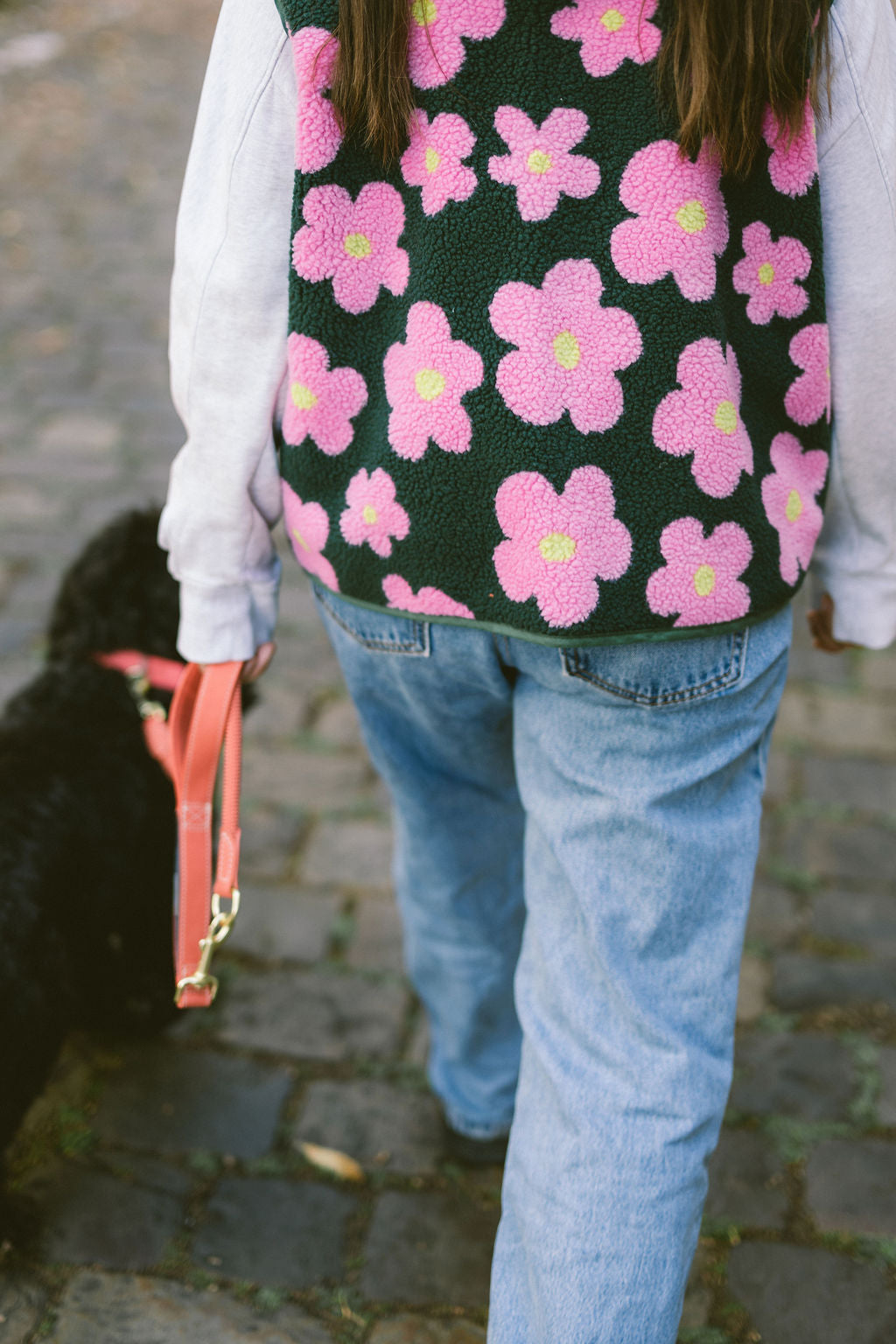 Morning Vest - Pink Flowers