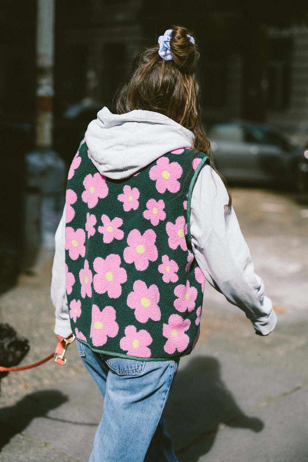 Morning Vest - Pink Flowers