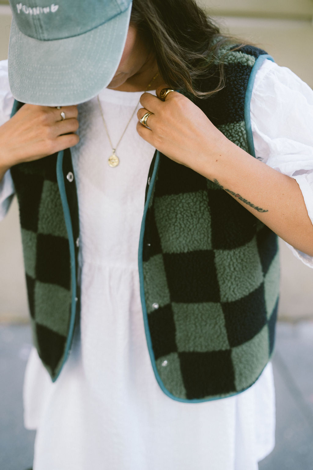 Morning Vest - Green Brick