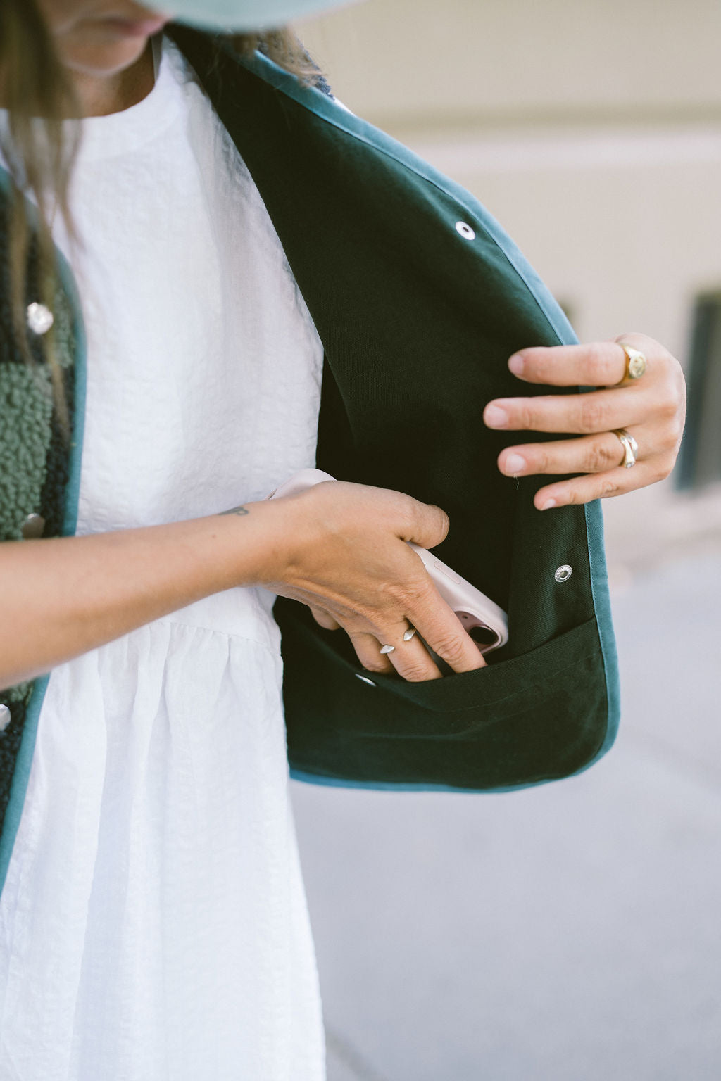 Morning Vest - Green Brick
