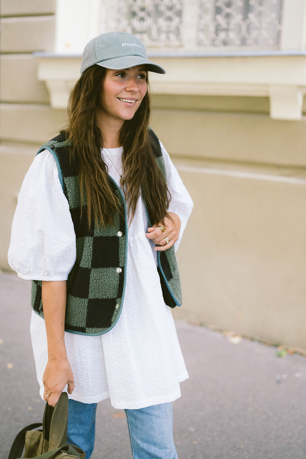 Morning Vest - Green Brick