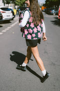 Morning Vest - Pink Flowers