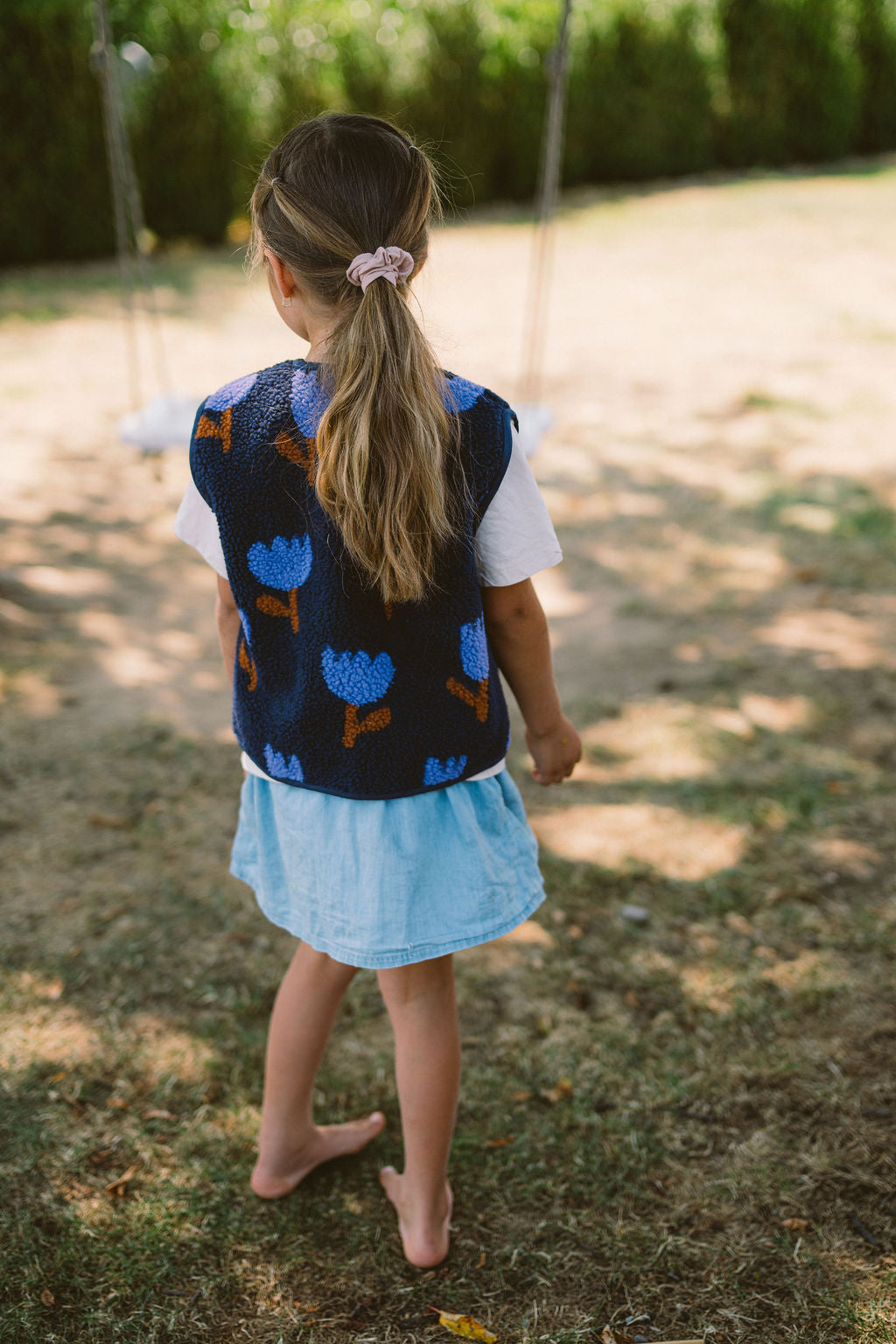 Morning Vest Kids – Blue Tulips
