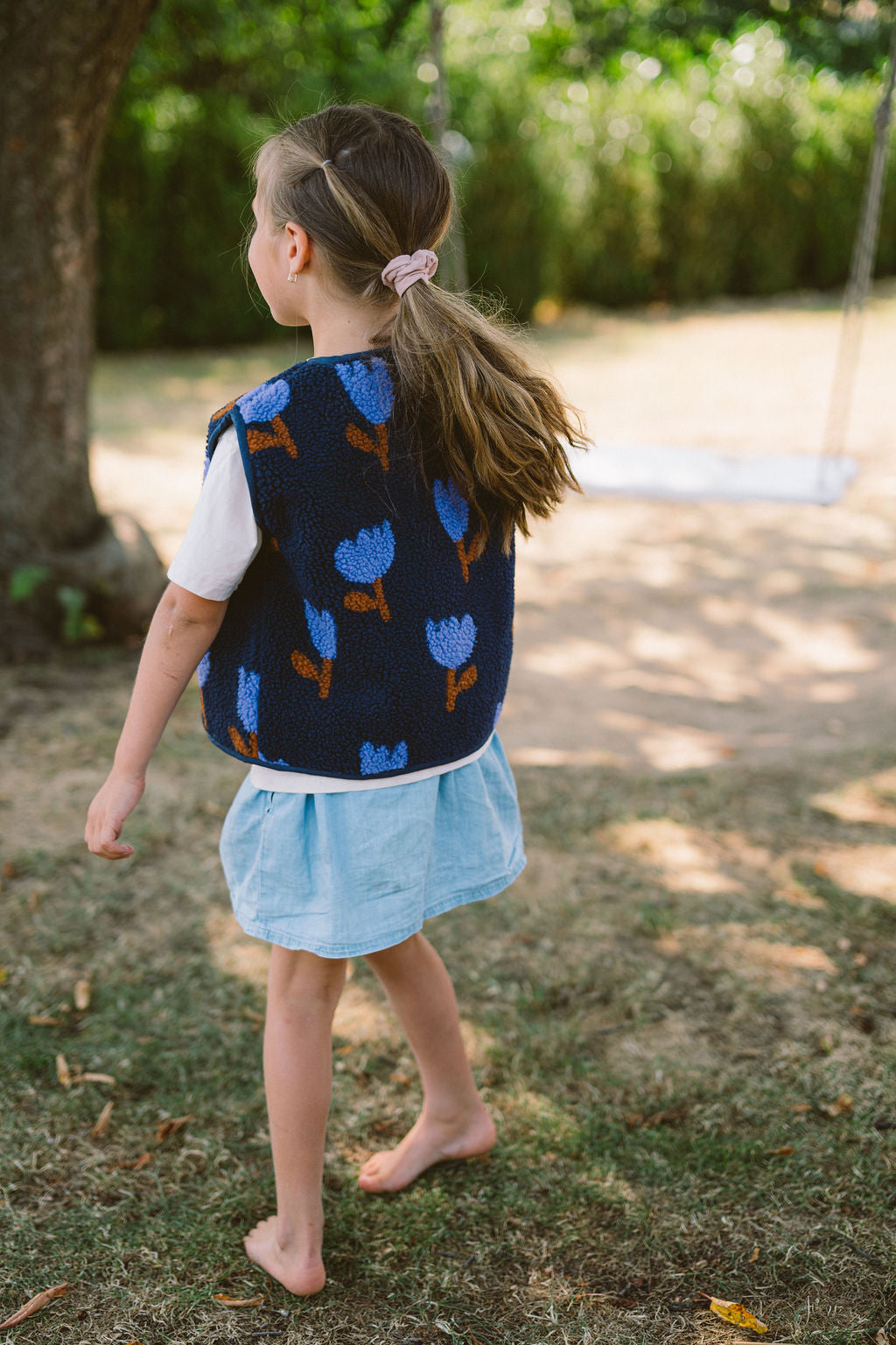Morning Vest Kids – Blue Tulips