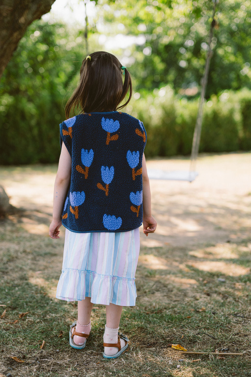 Morning Vest Kids – Blue Tulips