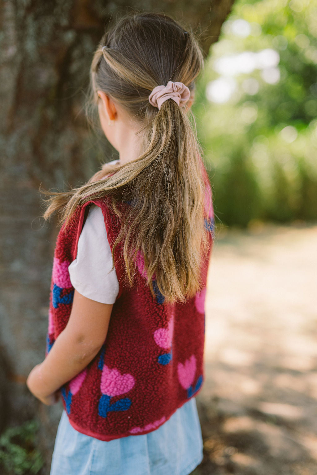 Morning Vest Kids – Pink Tulips