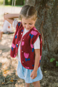 Morning Vest Kids – Pink Tulips