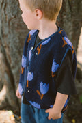 Morning Vest Kids – Blue Tulips