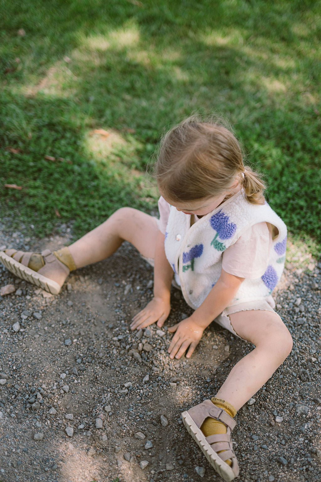 Morning Vest Kids – Purple Tulips